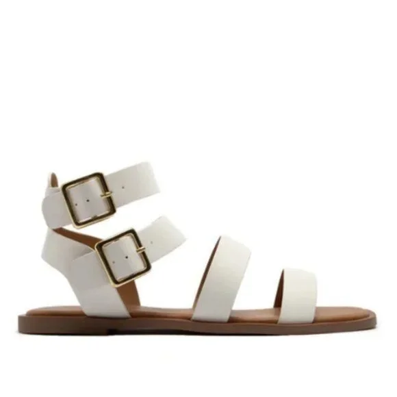 !! NEW !! Strappy Gladiator Sandals in Gold Champagne - Picture 9 of 12